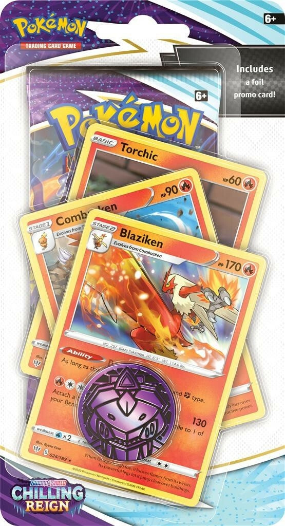 Chilling Reign Premium Checklane Blister [Blaziken] (SWSH06)