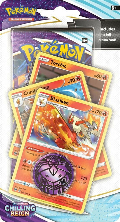 Chilling Reign Premium Checklane Blister [Blaziken] (SWSH06)