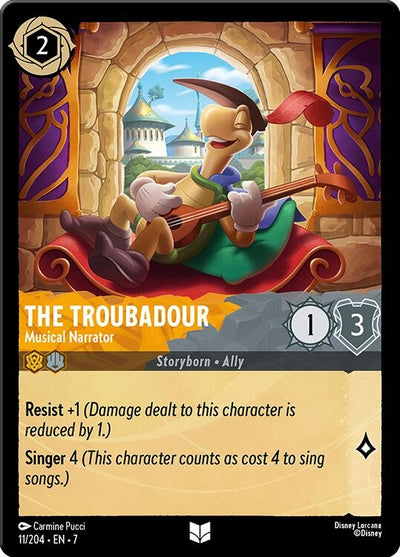 Image for The Troubadour - Musical Narrator (Archazia's Island) (11/204) - Disney Lorcana