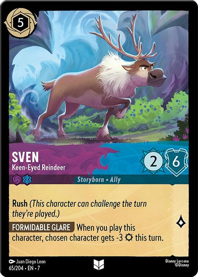Image for Sven - Keen-Eyed Reindeer (Archazia's Island) (65/204) - Disney Lorcana