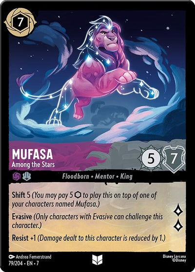 Image for Mufasa - Among the Stars (Archazia's Island) (79/204) - Disney Lorcana