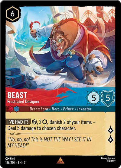 Image for Beast - Frustrated Designer (Archazia's Island) (136/204) - Disney Lorcana
