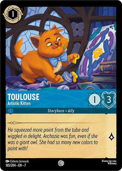 Image for Toulouse - Artistic Kitten (Archazia's Island) (165/204) - Disney Lorcana