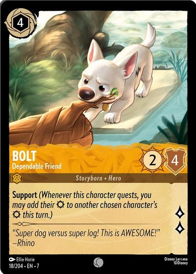 Image for Bolt - Dependable Friend (Archazia's Island) (18/204) - Disney Lorcana