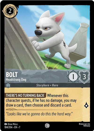 Image for Bolt - Headstrong Dog (Archazia's Island) (184/204) - Disney Lorcana