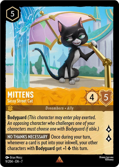 Image for Mittens - Sassy Street Cat (Archazia's Island) (9/204) - Disney Lorcana