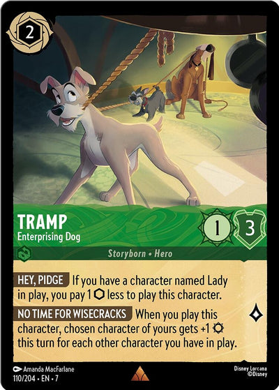 Image for Tramp - Enterprising Dog (Archazia's Island) (110/204) - Disney Lorcana
