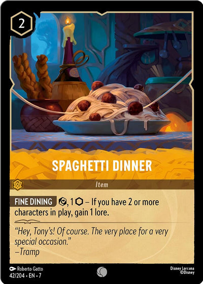 Image for Spaghetti Dinner (Archazia's Island) (42/204) - Disney Lorcana