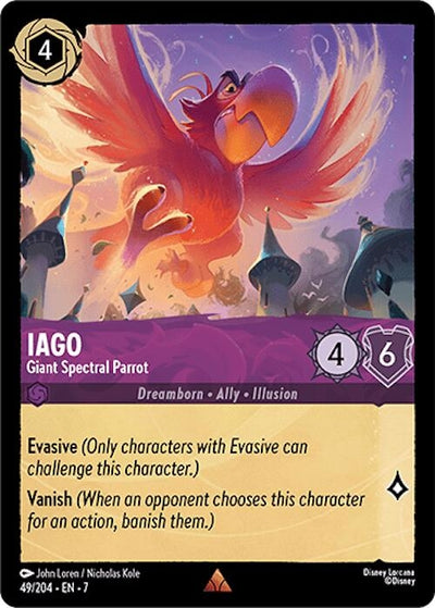 Image for Iago - Giant Spectral Parrot (Archazia's Island) (49/204) - Disney Lorcana
