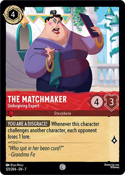 Image for The Matchmaker - Unforgiving Expert (Archazia's Island) (123/204) - Disney Lorcana