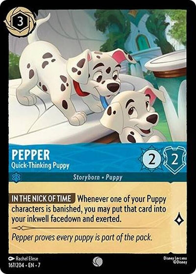 Image for Pepper - Quick-Thinking Puppy (Archazia's Island) (167/204) - Disney Lorcana