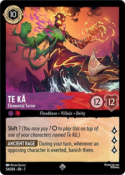 Image for Te Ka - Elemental Terror (Archazia's Island) (54/204) - Disney Lorcana