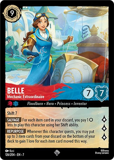 Image for Belle - Mechanic Extraordinaire (Archazia's Island) (126/204) - Disney Lorcana