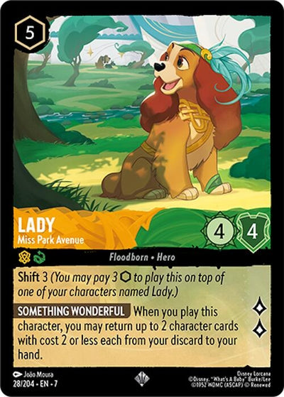 Image for Lady - Miss Park Avenue (Archazia's Island) (28/204) - Disney Lorcana