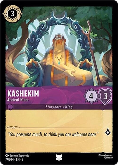 Image for Kashekim - Ancient Ruler (Archazia's Island) (77/204) - Disney Lorcana