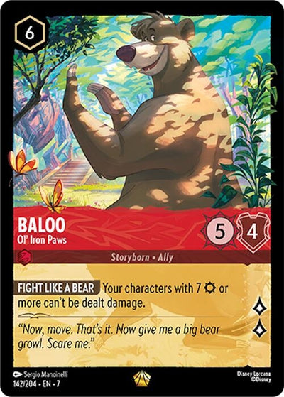Image for Baloo - Ol' Iron Paws (Archazia's Island) (142/204) - Disney Lorcana