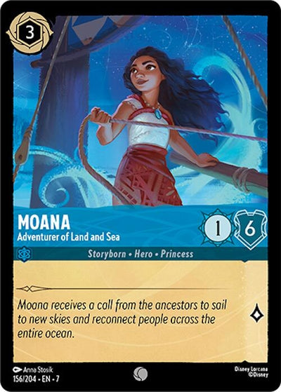 Image for Moana - Adventurer of Land and Sea (Archazia's Island) (156/204) - Disney Lorcana