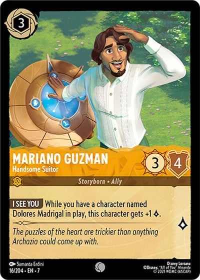Image for Mariano Guzman - Handsome Suitor (Archazia's Island) (16/204) - Disney Lorcana