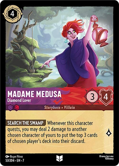 Image for Madame Medusa - Diamond Lover (Archazia's Island) (53/204) - Disney Lorcana