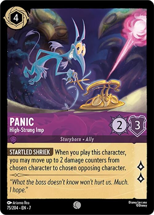 Image for Panic - High-Strung Imp (Archazia's Island) (75/204) - Disney Lorcana