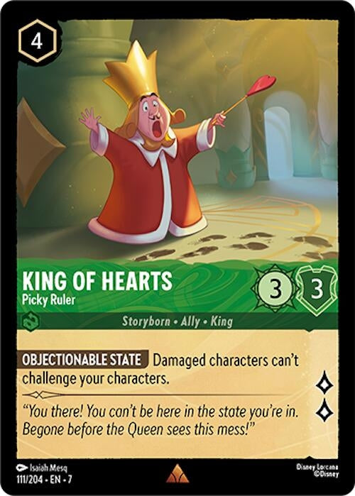 Image for King of Hearts - Picky Ruler (Archazia's Island) (111/204) - Disney Lorcana