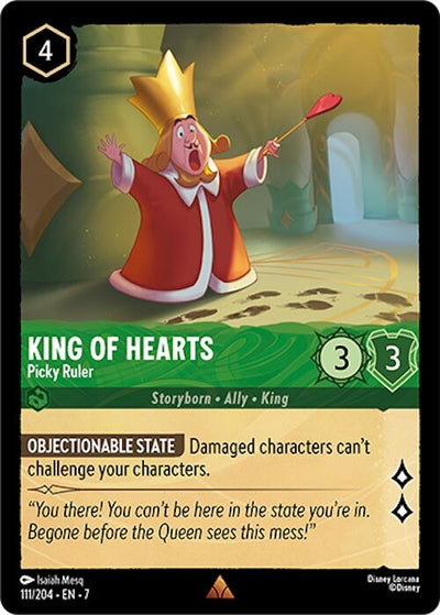 Image for King of Hearts - Picky Ruler (Archazia's Island) (111/204) - Disney Lorcana