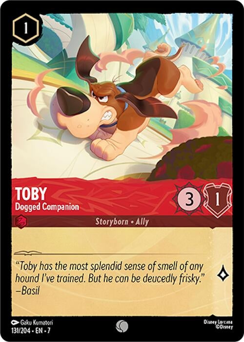 Image for Toby - Dogged Companion (Archazia's Island) (131/204) - Disney Lorcana