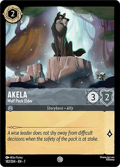 Image for Akela - Wolf Pack Elder (Archazia's Island) (182/204) - Disney Lorcana
