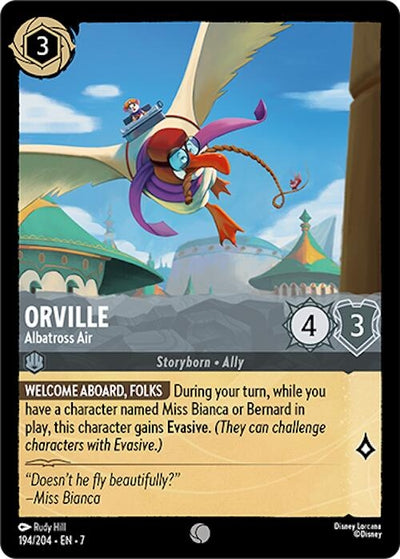 Image for Orville - Albatross Air (Archazia's Island) (194/204) - Disney Lorcana
