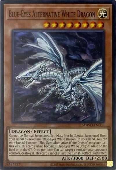 Image for Blue-Eyes Alternative White Dragon (Unlimited Misprint) (Structure Deck: Blue-Eyes White Destiny) (SDWD-EN005) - YuGiOh