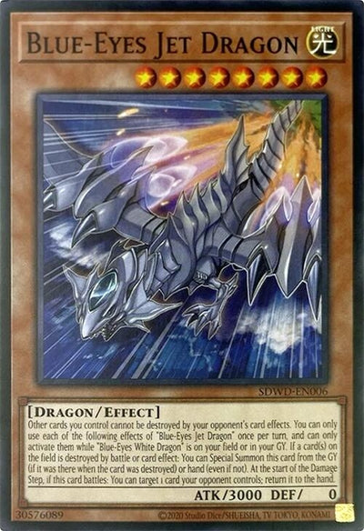 Image for Blue-Eyes Jet Dragon (Unlimited Misprint) (Structure Deck: Blue-Eyes White Destiny) (SDWD-EN006) - YuGiOh