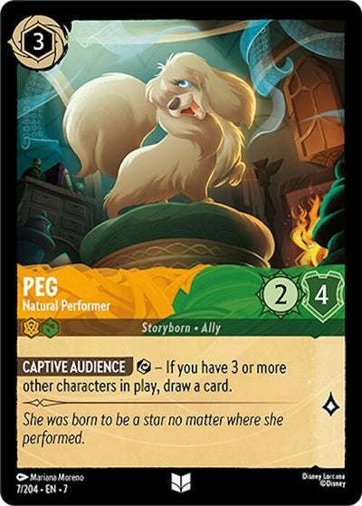 Image for Peg - Natural Performer (Archazia's Island) (7/204) - Disney Lorcana