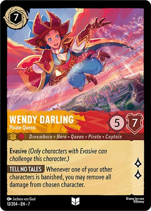 Image for Wendy Darling - Pirate Queen (Archazia's Island) (12/204) - Disney Lorcana