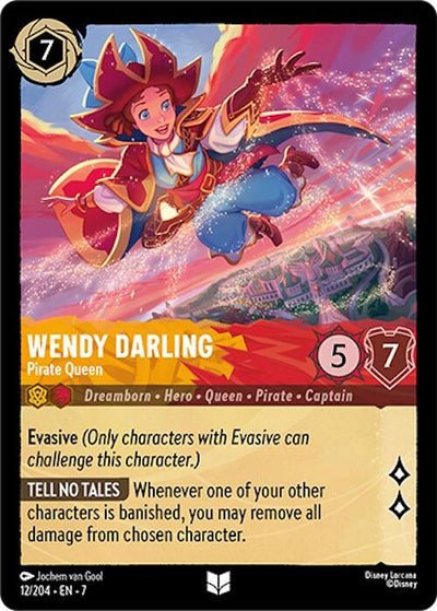 Image for Wendy Darling - Pirate Queen (Archazia's Island) (12/204) - Disney Lorcana