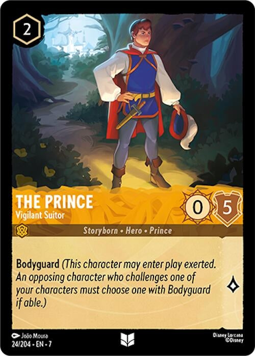 Image for The Prince - Vigilant Suitor (Archazia's Island) (24/204) - Disney Lorcana
