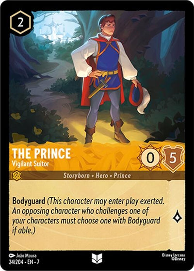 Image for The Prince - Vigilant Suitor (Archazia's Island) (24/204) - Disney Lorcana
