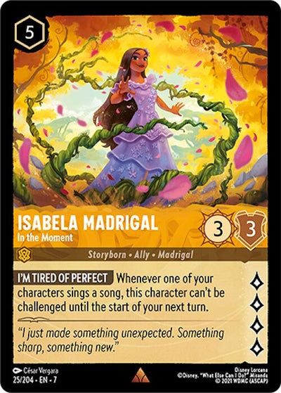 Image for Isabela Madrigal - In the Moment (Archazia's Island) (25/204) - Disney Lorcana