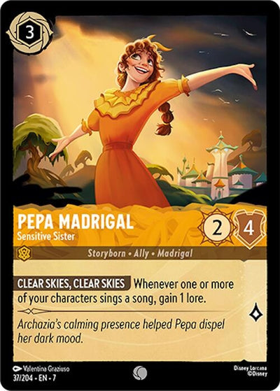 Image for Pepa Madrigal - Sensitive Sister (Archazia's Island) (37/204) - Disney Lorcana