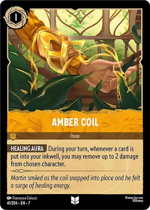 Image for Amber Coil (Archazia's Island) (41/204) - Disney Lorcana