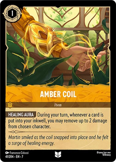 Image for Amber Coil (Archazia's Island) (41/204) - Disney Lorcana