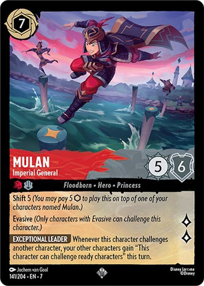 Image for Mulan - Imperial General (Archazia's Island) (141/204) - Disney Lorcana