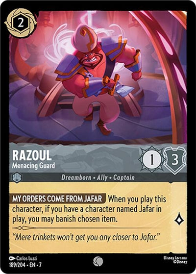 Image for Razoul - Menacing Guard (Archazia's Island) (189/204) - Disney Lorcana