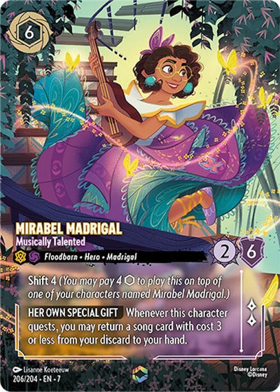 Image for Mirabel Madrigal - Musically Talented (Enchanted) (Archazia's Island) (206/204) - Disney Lorcana