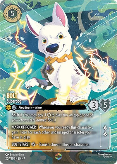 Image for Bolt - Superdog (Enchanted) (Archazia's Island) (207/204) - Disney Lorcana
