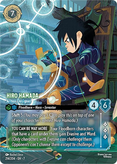 Image for Hiro Hamada - Armor Designer (Enchanted) (Archazia's Island) (214/204) - Disney Lorcana