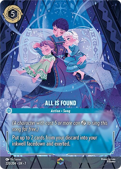 Image for All Is Found (Enchanted) (Archazia's Island) (220/204) - Disney Lorcana