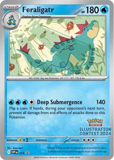 Image for Feraligatr - 213 (Illustration Contest 2024) (SV: Scarlet & Violet Promo Cards) (213) - Pokemon