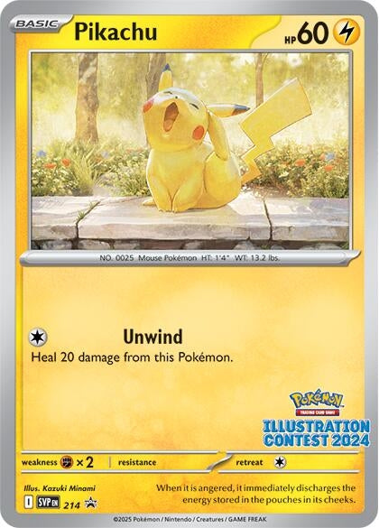 Image for Pikachu - 214 (Illustration Contest 2024) (SV: Scarlet & Violet Promo Cards) (214) - Pokemon