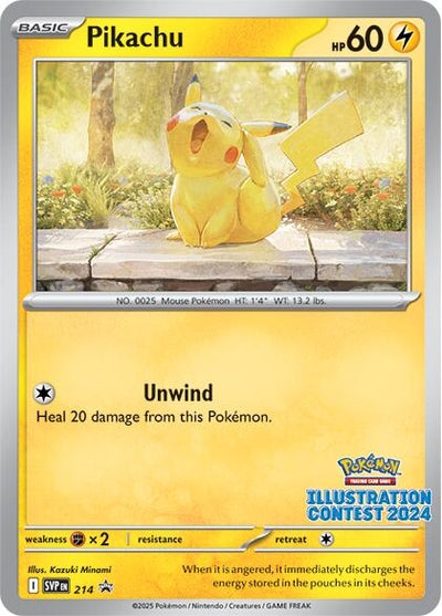Image for Pikachu - 214 (Illustration Contest 2024) (SV: Scarlet & Violet Promo Cards) (214) - Pokemon
