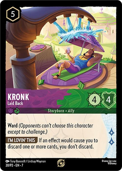 Image for Kronk - Laid Back (Disney Lorcana Promo Cards) (20) - Disney Lorcana
